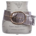 thumbnail image 2 of Women's Wide Faux Alligator or Snake Print Oval Sash Belt, 2 of 2