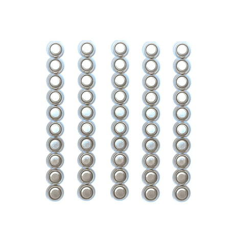 TianQiu AG13 / LR44 Button Cell Batteries for Watches Laser pointers toys and small electronics. 50 Qty Bulk Pack in