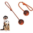 thumbnail image 1 of ORUYROP 2Pcs Dog Training Ball on Rope Dog Rope Toys Ball Exercise and Reward Toy for Dogs for Chew Training Pull Throw Toy tug Toy Dogs Fetch Toys Belgian Malinois Gifts, 1 of 7