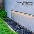 thumbnail image 4 of Stainless Steel Waterfall Outlet Rectangular Pool Waterfall Spillway for Outdoor Patio Decor Swimming Pool, 4 of 7