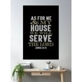 thumbnail image 2 of As For Me And My House, We Will Serve The Lord Poster Wall Art, Modern Wall Decor For Living Room Bedroom, 16x24 UNFRAMED, 2 of 3