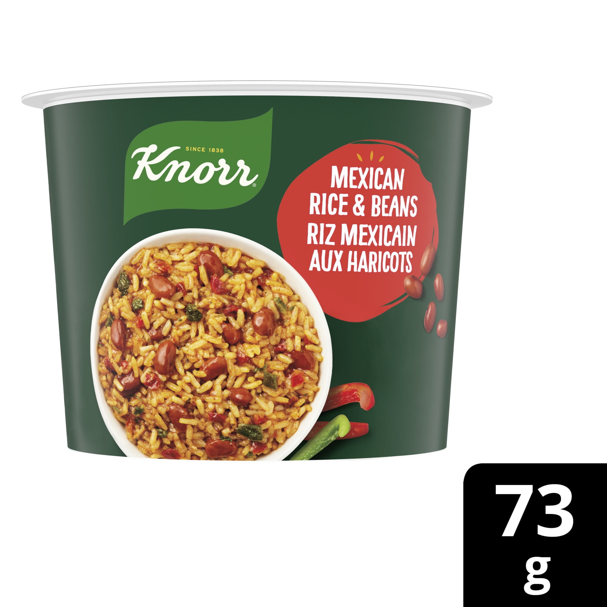 Knorr Rice Dish Mexican Rice And Beans Rice Cup 73g Rice Cup
