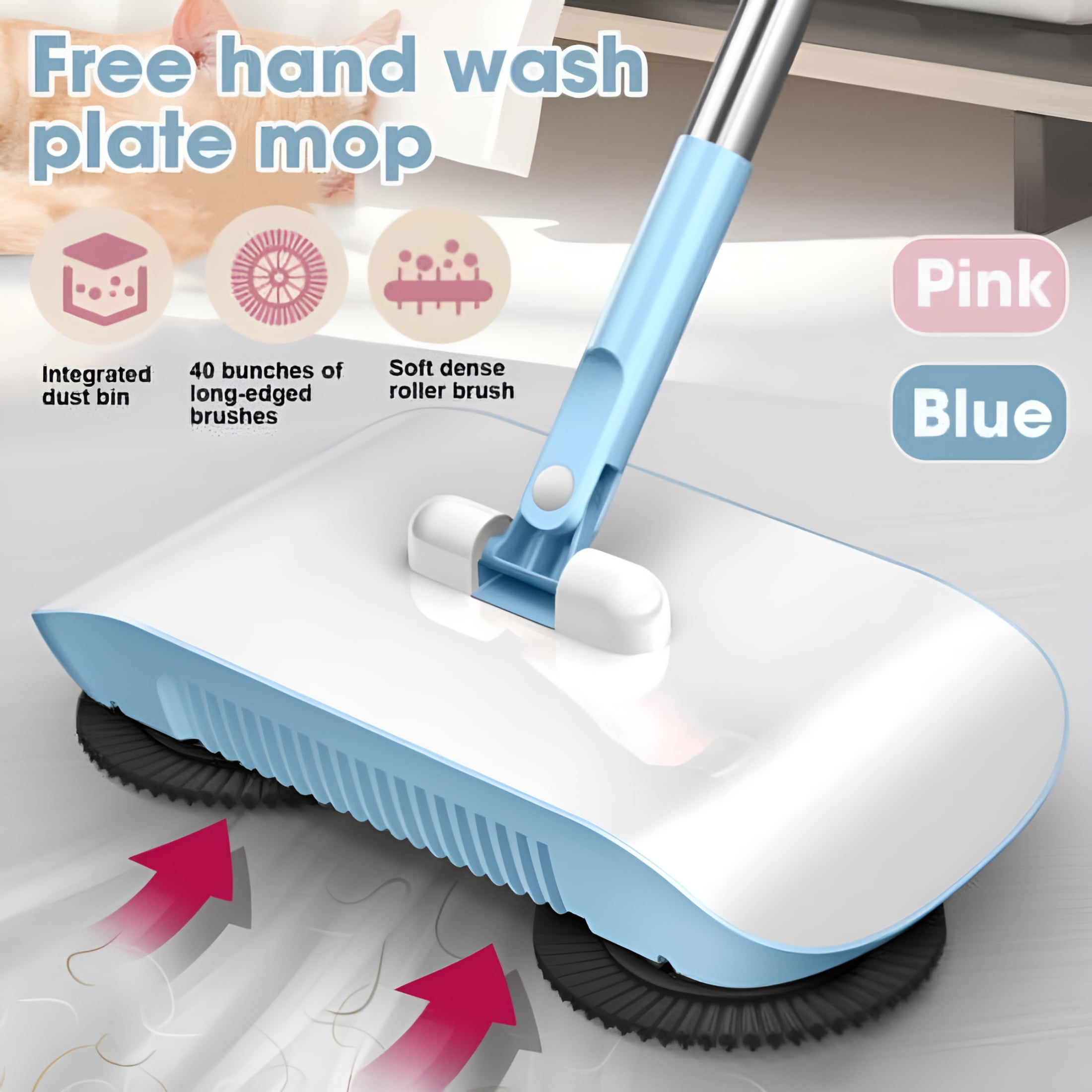 ACDANC 2026 New Hand Push Sweeper for Home,Office,Garden,Garage,Shop