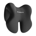 thumbnail image 3 of Silla de oficina con soporte para el cuello, almohada lumbar, reposacabezas lavable y suave para juegos Negro, 3 of 9