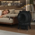 thumbnail image 5 of HLR 70L Smart Automatic Self-Cleaning Cat Litter Box, APP Control/Integrated Safety Protection, Cat Ears Design, Black, 5 of 10