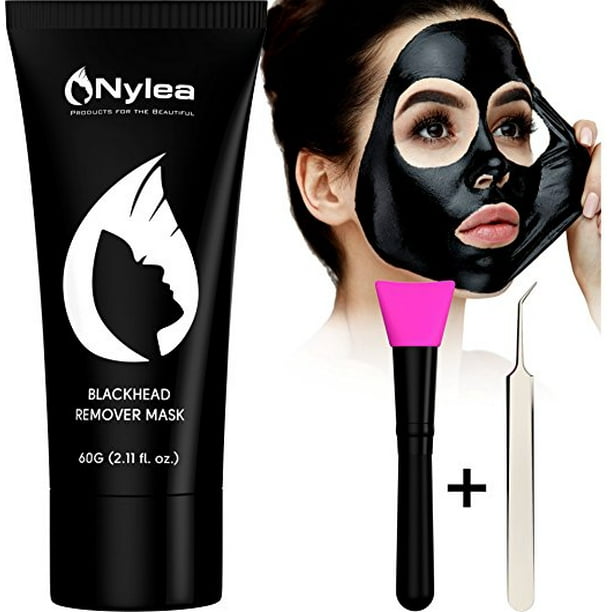 Download Nylea Blackhead Remover Set Charcoal Mask With Professional Brush Tweezers Black Face Mask For Deep Cleansing Removes Acne Best Facial Mud Mask Peel Off Extractor Tool Kit Walmart Com PSD Mockup Templates