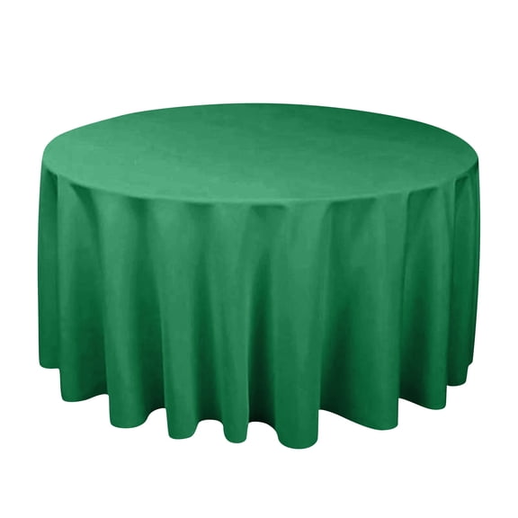 Round Tablecloth Polyester Fabric Wrinkle Resistant Washable Table Cover for Dining Wedding Party Banquet Restaurant Home Decor