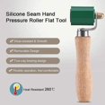thumbnail image 4 of Rodillo de presión manual con costura de silicona, rodillo profesional de silicona de alto calor de 40 mm para soldadura por solape de PVC/TPO/EPDM para techos individuales y herramientas ne, 4 of 5