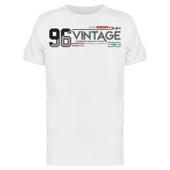 Typography: 96 Vintage Tee Men's -Image by Shutterstock