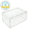 thumbnail image 2 of Reptile Feeding Box Breeding Box Lizard Gecko Snake Habitat Cage Transparent Acrylic Reptile Pet House, 2 of 6