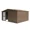 Brown, variant on TOTAL Outdoor Storage Shed 5'x 3', Metal Sheds Tool Storage Slope Roof with Lockable Door & Air Vents for Garden Lawn