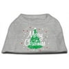 Scribbled Merry Christmas Screenprint Shirts Grey XXXL (20)