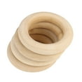 thumbnail image 4 of Heliisoer 5PCS 55MM Wooden DIY Crafts Connectors Circles Natural Wooden Rings, 4 of 4