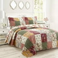 thumbnail image 7 of Country Vintage Farmhouse Multicolor Floral Paisley Patchwork Cotton Queen 3 Piece Quilt Bedding Set, 7 of 7