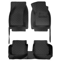 Tuqiang Floor Mats for Chevrolet HHR 2006-2011 Faux Leather Floor Liner Carpet Protection All Weather PU leather Front & Rear Full Set 3Pcs Red