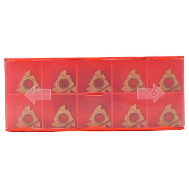 Lathe Threading Inserts ,Threading Tool,16ER AG60 Carbide Inserts External Thread Cutting Tool for Stainless Steel Processing