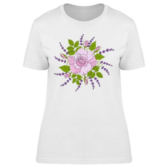Bouquet Of Lavender Flowers T-Shirt Women -Image by Shutterstock, Female Small