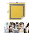 thumbnail image 5 of Cloth Napkins Set of 6 - 20x20 Inches, Yellow Washable Reusable Table Napkins, Black White Modern Geometric Abstract Art Soft & Absortbent Dining Napkin for Party Wedding Hotel Restaurant, 5 of 8