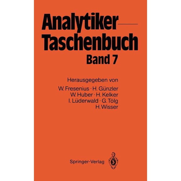 Analytiker-Taschenbuch Analytiker-Taschenbuch, Book 7, (Paperback)