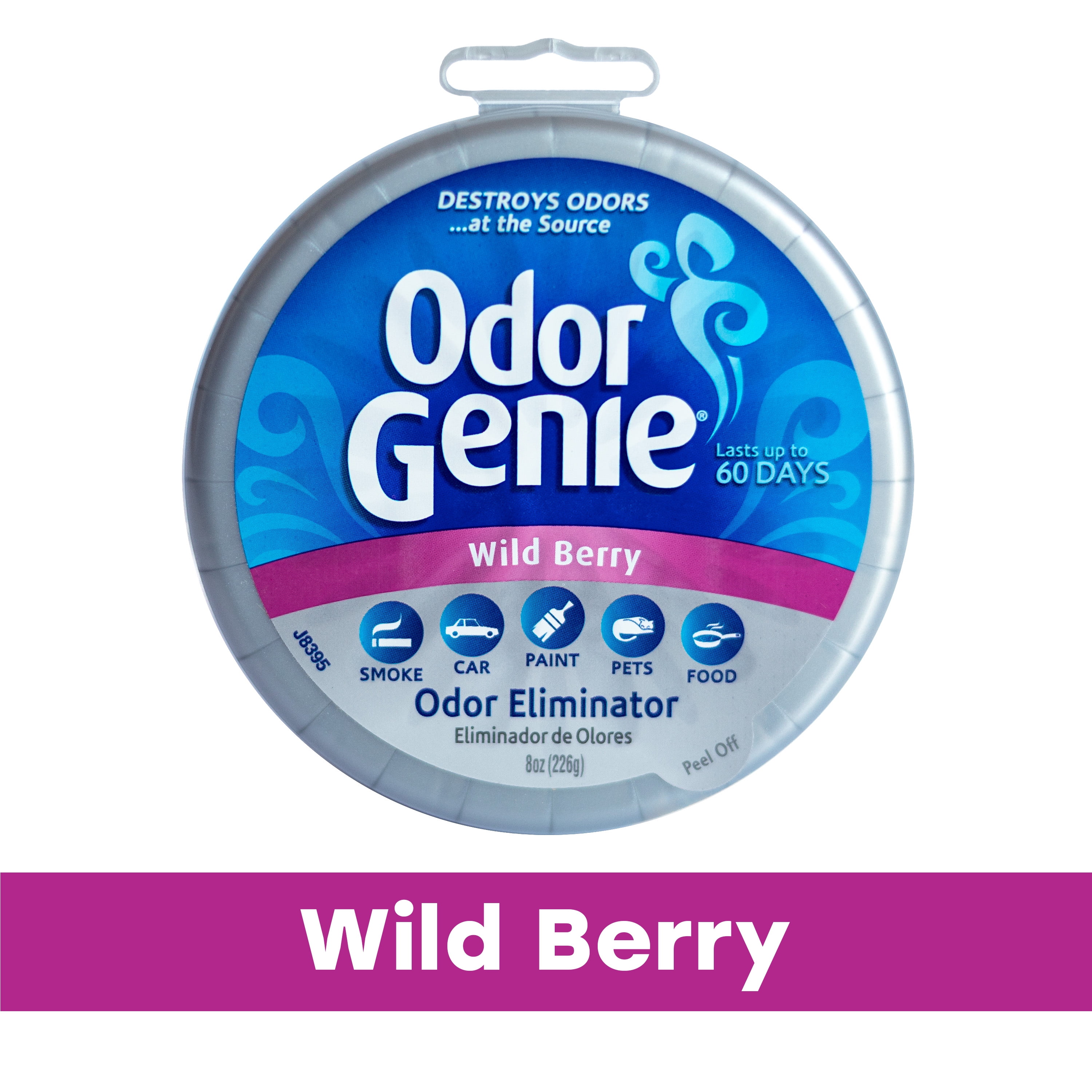 Odor Genie Odor Eliminator with Wild Berry Fragrance, 8 oz.