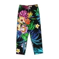thumbnail image 4 of Xecao Colorful Flowers Women's Straight Lounge Pajama Pants: The Epitome of Relaxed Sleepwear, 4 of 9