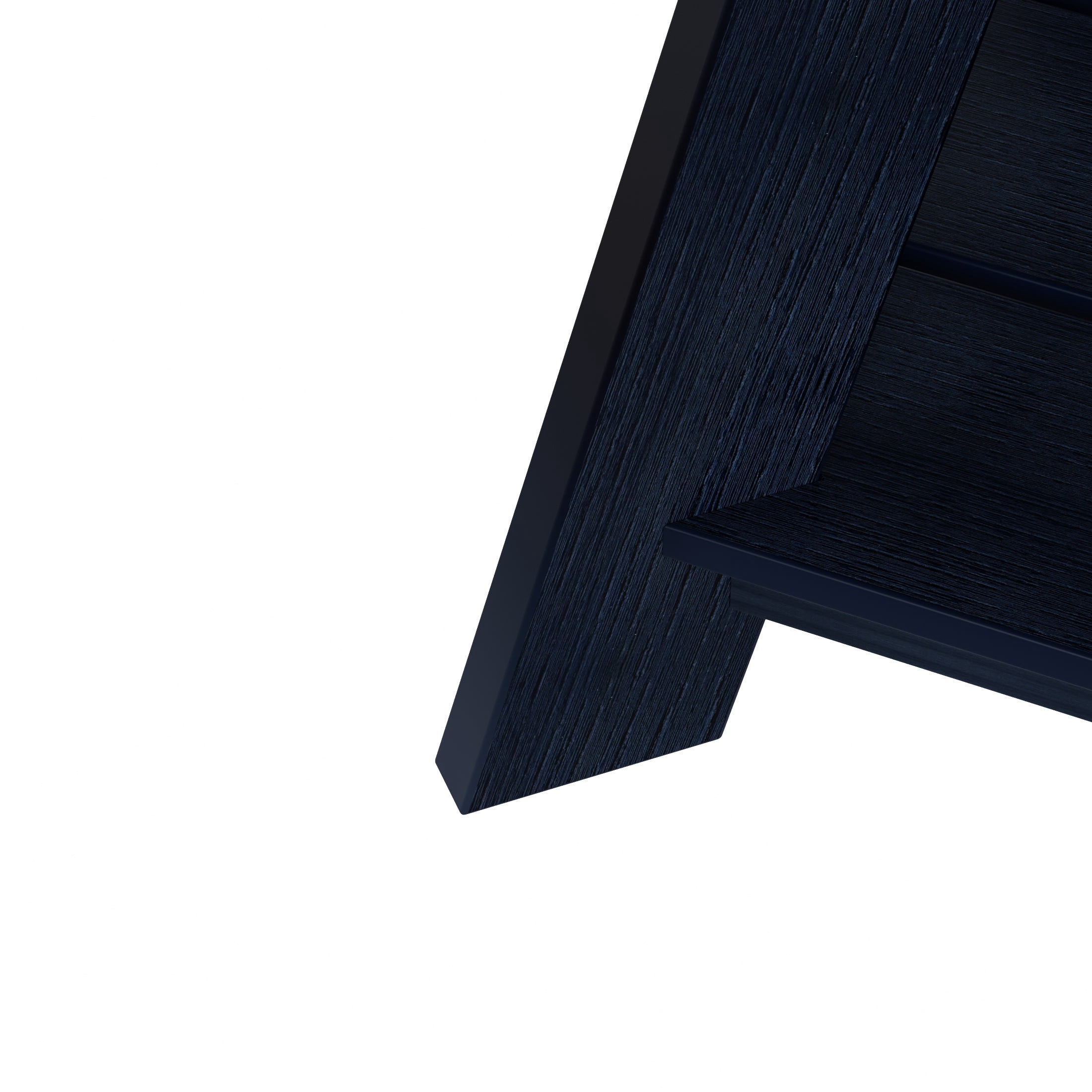 WestinTrends Tuscany Outdoor Coffee Table, Real Wood Like All Weather HIPS 2 Tier Patio Adirondack Coffee Table, Navy