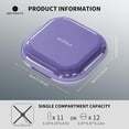 thumbnail image 6 of ONTERATE Small Pill Case, Travel Pill Box, Portable Pill Organizer, Pill Container for Pocket 4 Compartments, Daily Compact Travel Medicine Holder for Vitamins Medication (Purple), 6 of 10