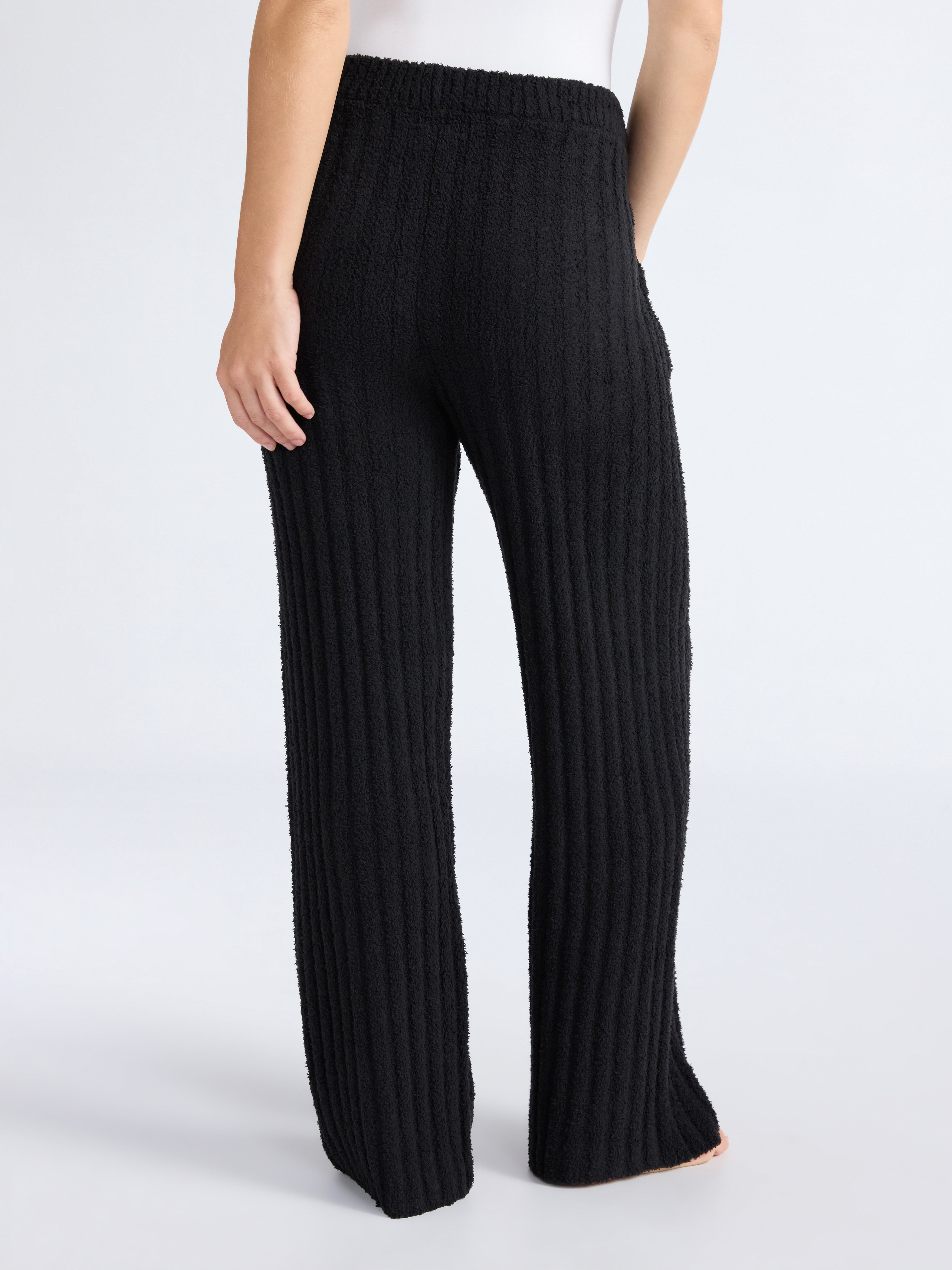 Joyspun Women's Sleepwear Ribbed Wide-Leg Pants, Sizes XS-3X