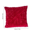 thumbnail image 6 of 17.72x17.72in Decorative Throw Pillow Cover, Soft Plush Cushion Cover for Sofa and Bedroom, Square Pillow Case for Living Room Home Décor, Soft and Durable Cushion Cover(Red), 6 of 6