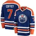 thumbnail image 1 of Edmonton Oilers Paul Coffey Fanatic Blue Senior Player Star Replica Number Embroidered Collectible Commemorative Jersey-S, 1 of 2