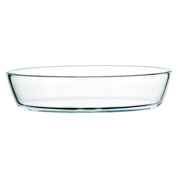 Hytrove Glass Oval Baking Dish Baked Tray White Tempered Glass 1Pcs