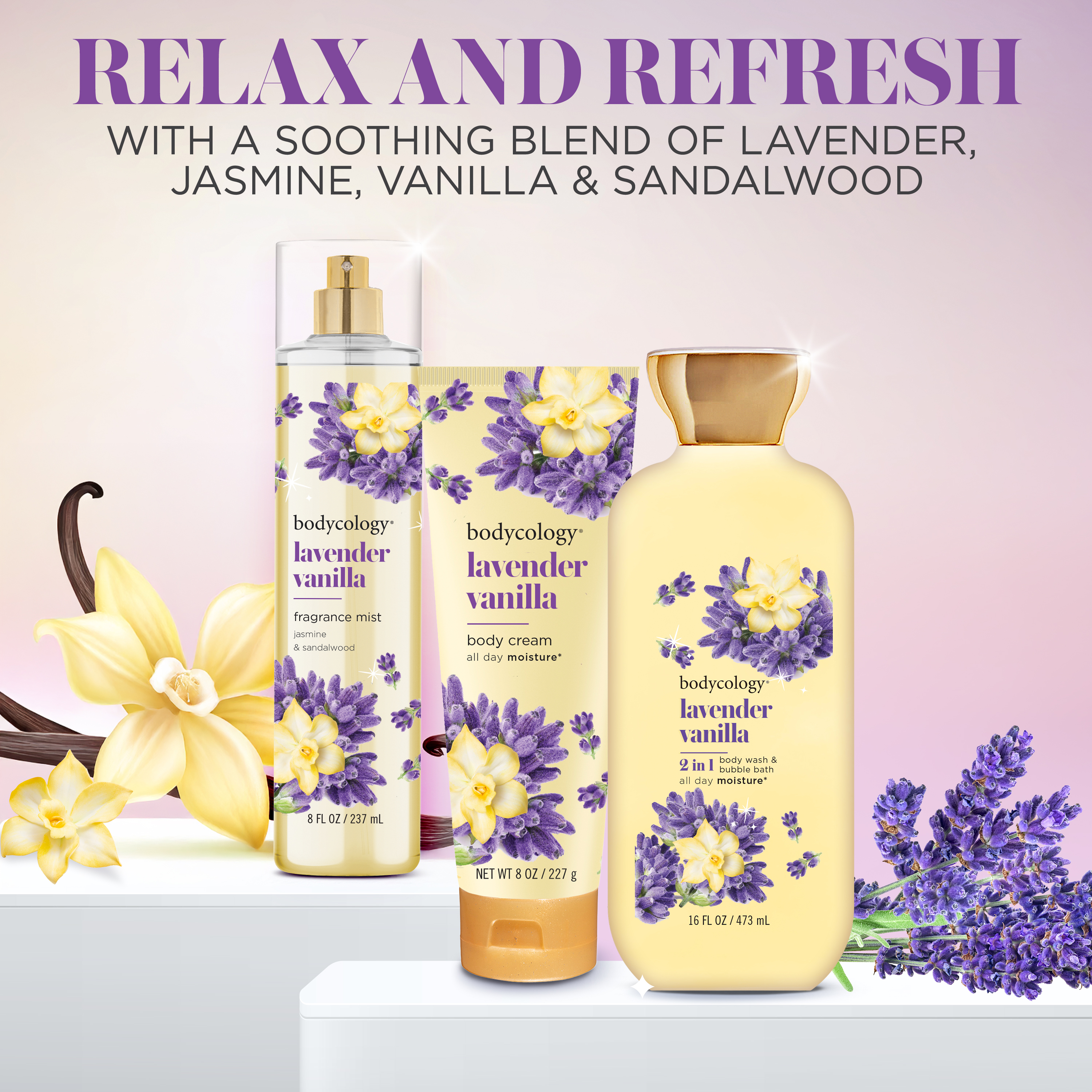 Bodycology Lavender Vanilla Body Mist, 8 fl oz photo 5