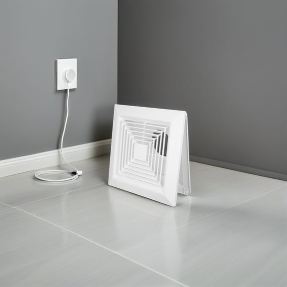 CTIRCHIU Bathroom Vent Cover White Plastic Square Ceiling Exhaust Fan Grille with Installation