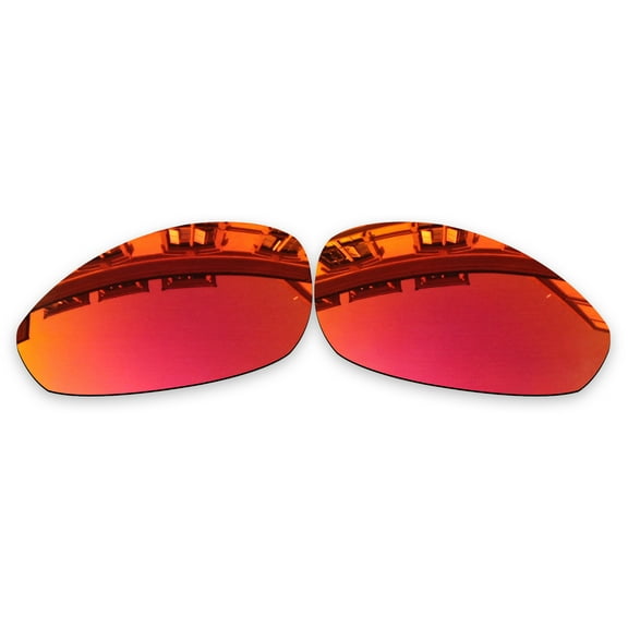 Vonxyz Ruby MirrorCoat Polarized Lenses Replacement for Oakley Split Jacket OO9099 Sunglass