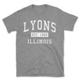 thumbnail image 1 of Lyons Illinois Classic Established Men's Cotton T-Shirt, 1 of 1