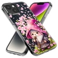 thumbnail image 2 of MUNDAZE Apple iPhone 6/7/8/SE 2020/SE 3 2022 Cute Pink Cherry Blossom Gnome Spring Floral Flowers Double Layer Phone Case Cover, 2 of 5