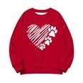 thumbnail image 5 of Posijego Girls Boys Valentine's Day Sweatshirts Long Sleeve Heart Graphic Tee Spring Pullover Sweatshirt for Kids 1-15 Years, 5 of 9