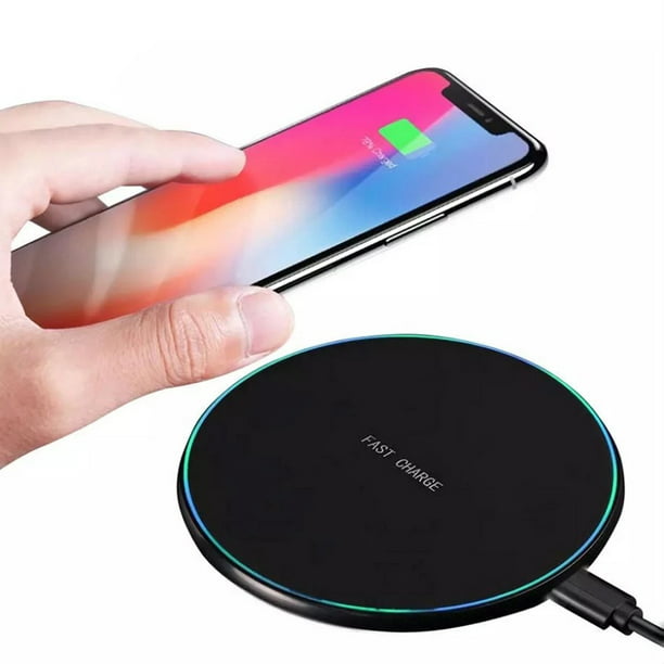 Wireless Charger, Qi Certified 10W Max Fast Wireless Charging Pad Compatible with 11/11 Pro/11 Pro Max/XS/XS Max/X/8/8 Plus,Galaxy Note 10/Note 10+,S10 S9 S8 Plus(No AC Adapter) - Walmart.com
