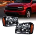 thumbnail image 6 of AKKON - For 2002-2009 Chevy Trailblazer Black OE Replacement Headlights Driver/Passenger Head Lamps Pair, 6 of 6
