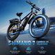 thumbnail image 5 of Bicicleta Eléctrica de Montaña para Adultos AMYET EB26, Motor 1000W, Batería 48V 15Ah, 26 Pulgadas, Negro, 5 of 11