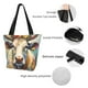 thumbnail image 4 of Fotbe Oil Painting Flower Cow Bolsa de Playa con Estampado, Bolsa de Hombro, Bolsa de Mano Espaciosa, Bolsa de Viaje Ligera, Bolsa de Compras Versátil, 4 of 6