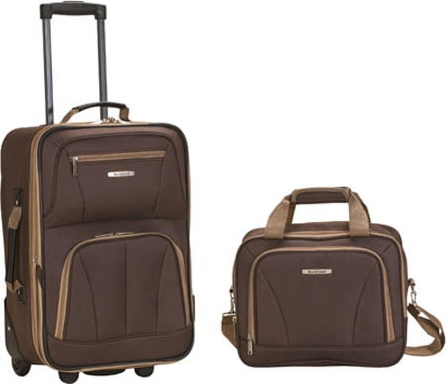 Rockland Fashion Softside Upright 2 Piece Luggage Set F102