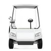 48 x 37 in. Life-Size White Golf Cart Cardboard Standin