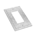 thumbnail image 3 of Kll Silver Glitter Wall Plate,Gloss Finish,Standard Size 1 - 5" X 3", Polycarbonate Thermoplastic,Electric Receptacle Plug Covers, 3 of 8