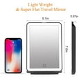 thumbnail image 6 of FUNTOUCH Lighted Travel Mirror, 3 Color Makeup Mirror, Portable Vanity Mirror, Rechargeable Folding Cosmetic Mirror, 6 of 8