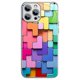 thumbnail image 1 of Funda de vidrio a prueba de golpes con diseño de ladrillos de juguete coloridos para iPhone 13 Pro Max, 1 of 5