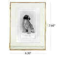 thumbnail image 3 of Home Decor Collection Sterling & Noble Home Brass Trimmed Fluted Glass Tabletop Picture Frame Fits up to a 5"x7" Photo, 3 of 11
