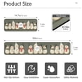 thumbnail image 3 of Yayeee Faucet Mat for Kitchen Sink 14.7" Diatomite Long Splash Guard Pad, Gray Snowmen, 3 of 7