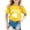 w93# Yellow340, variant on Wuxian Children'S Girls St Patricks Day Shirt Stylish Dinosaur Pattern Short Sleeve O-Neck T Shirt Festival Summer Back To School T Shirt Top Fashionable Clothes Casual Tee Tops,Yellow,6-7 Years
