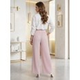 thumbnail image 3 of Pantalón Palazzo Plisado, Cintura Alta y Corte Amplio, Elegancia y Comodidad para Mujer, 3 of 5